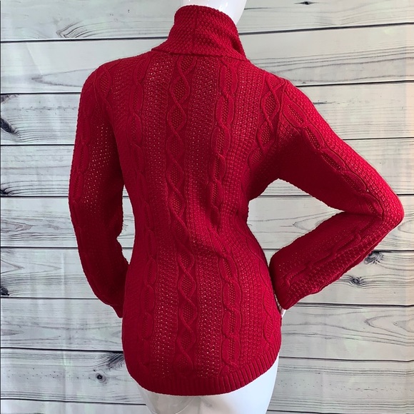 S0LD——Jeanne Pierre cowl neck knit sweater top - Picture 7 of 9